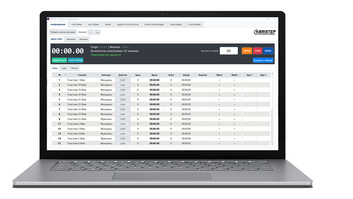 BRISTEP Interface Preview